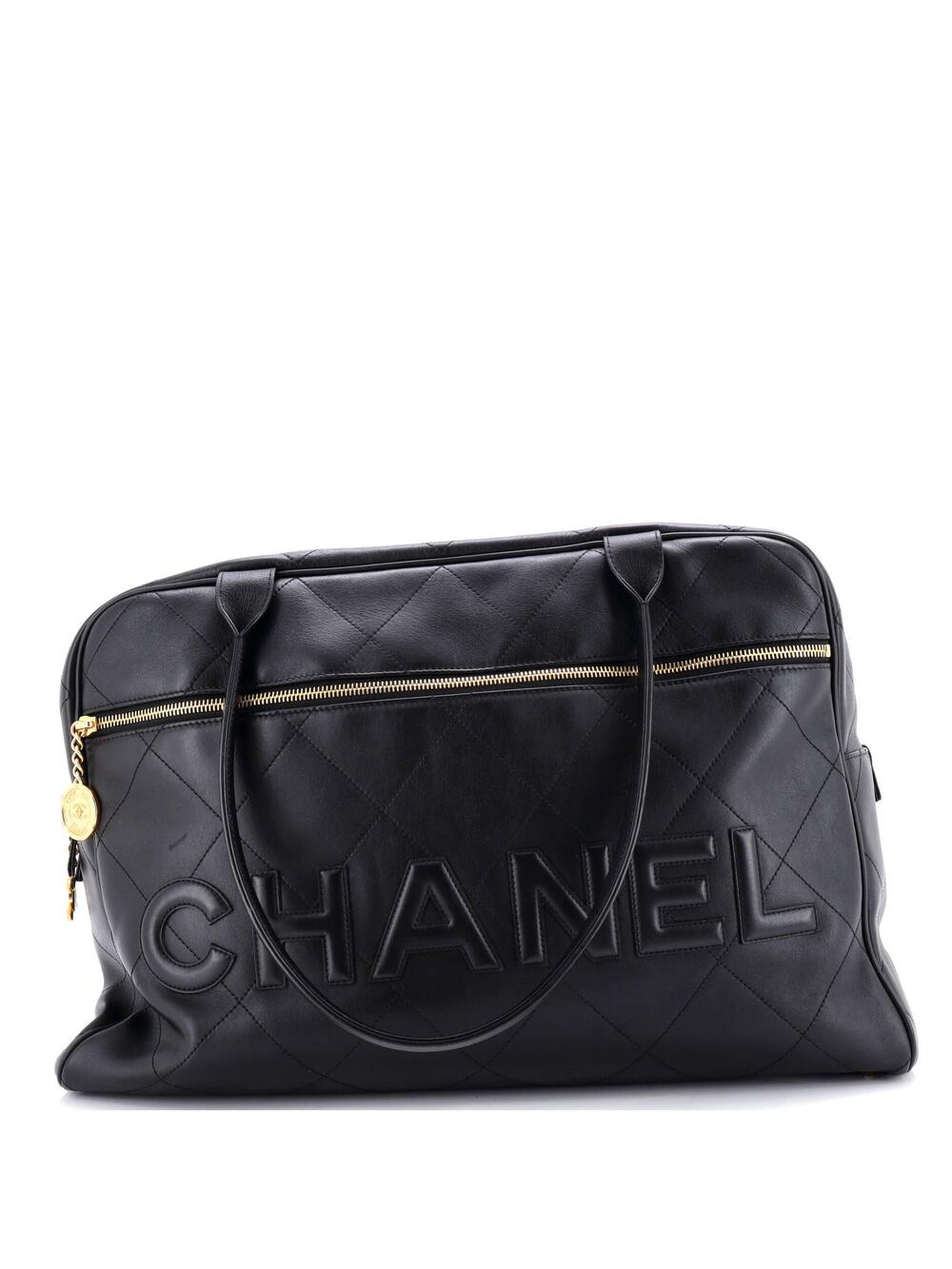 Chanel Logo Bowler Bag Stitched #301856C47B